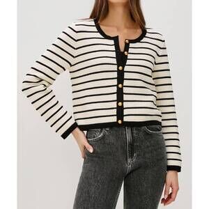 NEW RAILS catania cardigan in white